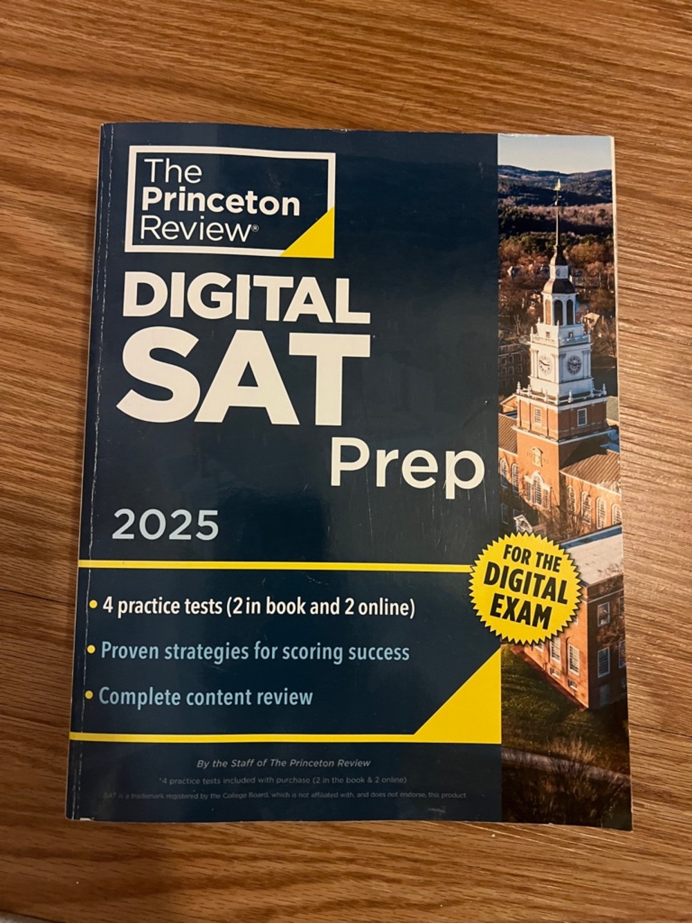 The Princeton Review Digital SAT Prep 2025 - Navy & Yellow